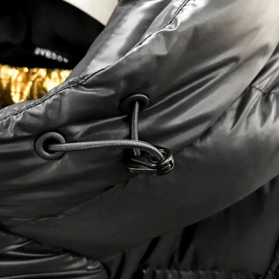 Carmen | Damen Lang Steppjacke | Daunenjacke Schwarz