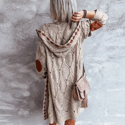 Arietty | Damen Lange Strickjacken | mit Kapuze