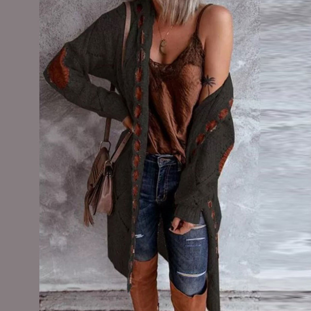 Arietty | Damen Lange Strickjacken | mit Kapuze