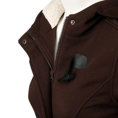 Greta | Damen  Lange Winterjacke | Schwarze