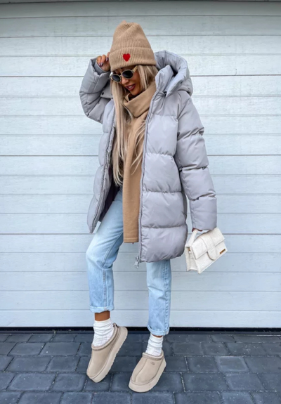 Joy | Damen Leichte Daunenjacke | Grün Steppjacke