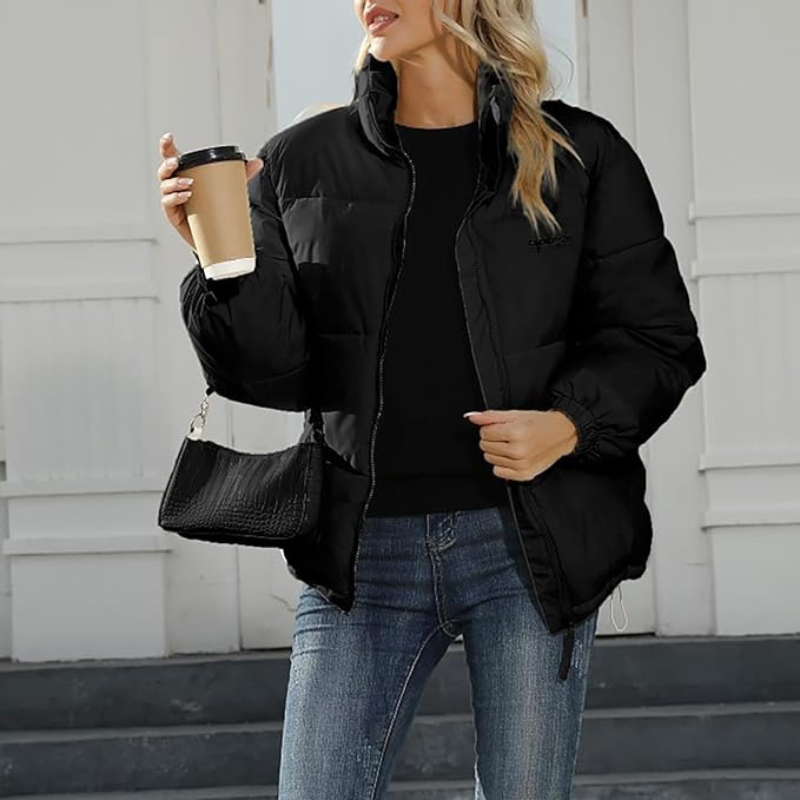 Daphne | Damen Leichte Steppjacke | Daunenjacke Schwarz