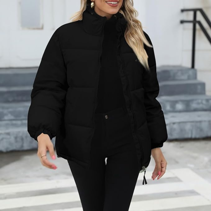 Daphne | Damen Leichte Steppjacke | Daunenjacke Schwarz