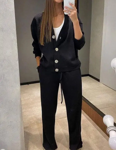 Eve | Damen Modern Hausanzuge | Zweiteiler Set