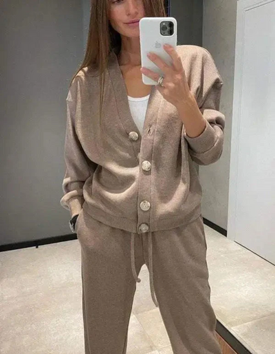 Eve | Damen Modern Hausanzuge | Zweiteiler Set