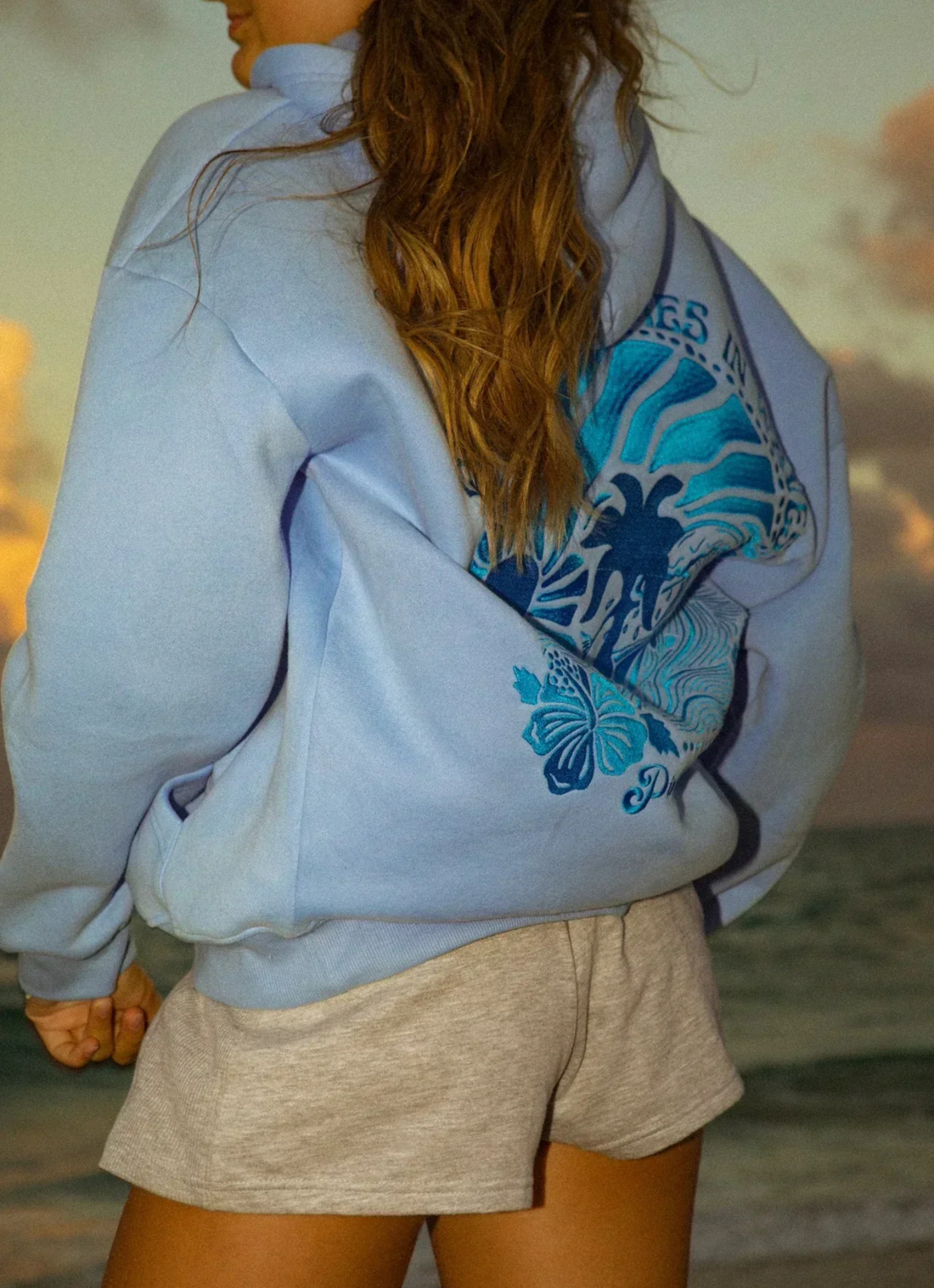 Hellena | Damen Oversize Hoodie | Weiß