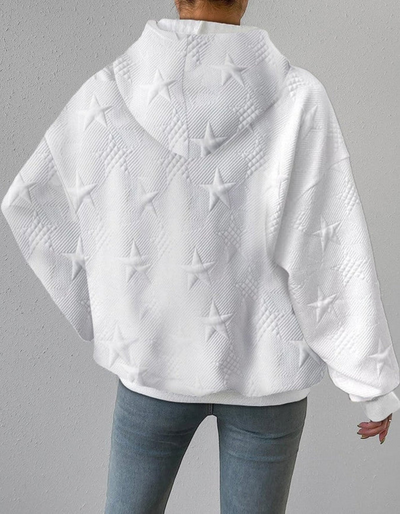 Leigh | Damen Oversize Hoodie | Weiß