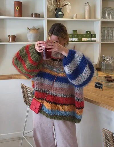 Yvette | Damen Oversize Pullover | Elegant