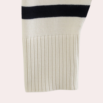 Joane | Damen Oversize Pullover | Gestreifter