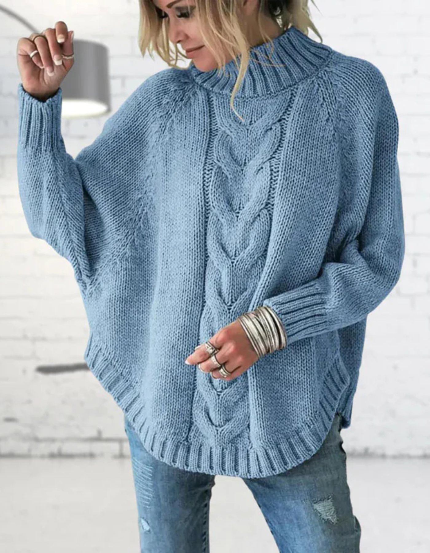 Malory | Damen Oversize Pullover | Strick