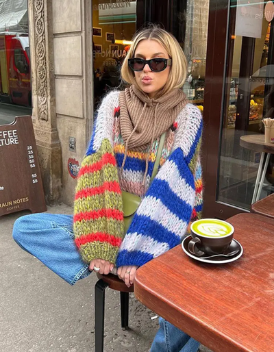 Yvette | Damen Oversize Pullover | Elegant