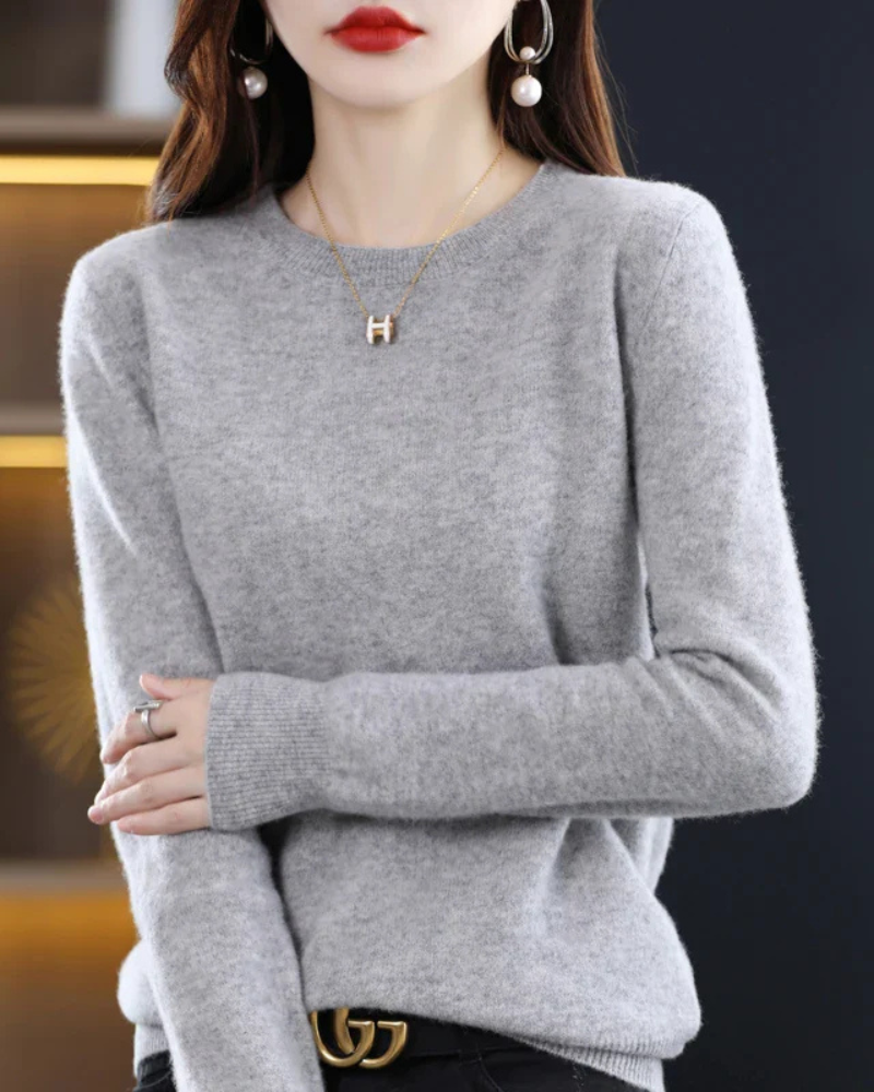 Jordyn | Damen Pullover Stricken | Schwarzer