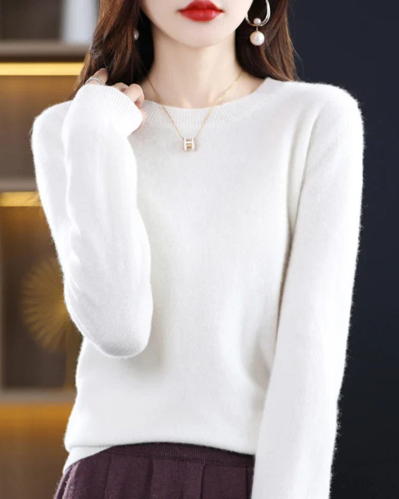 Jordyn | Damen Pullover Stricken | Schwarzer