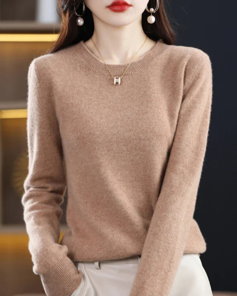 Jordyn | Damen Pullover Stricken | Schwarzer