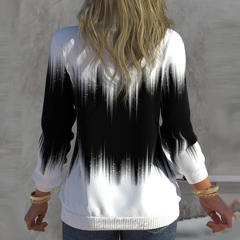 Ciarra | Damen Reißverschluss Pullover | Weiß