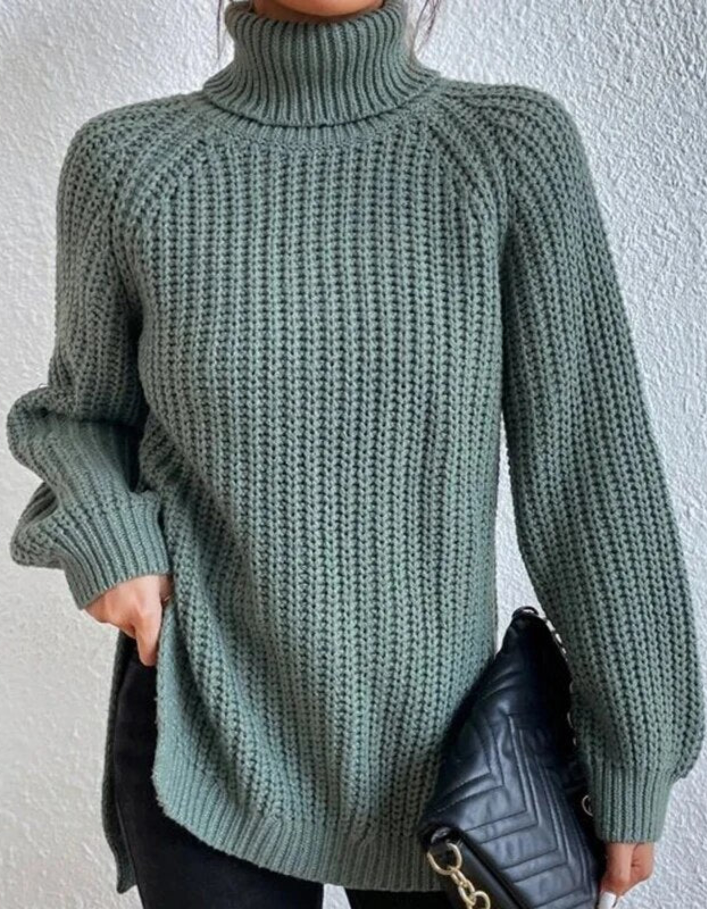 Dianne | Damen Rollkragenpullover Weiß | Grobs