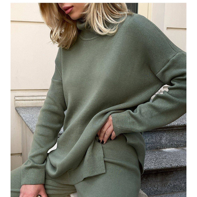 Kassidy | Damen Schwarz Rollkragenpullover | Strick