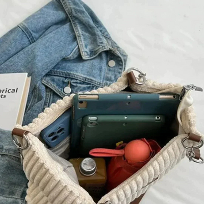 Fritzy | Damen Schwarz Umhängetasche | Große