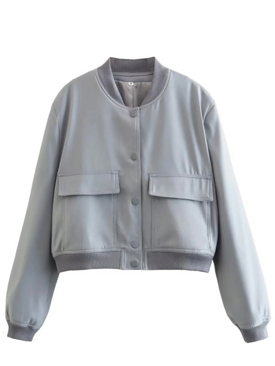 Josephine | Damen Schwarze Bomberjacke | Elegant