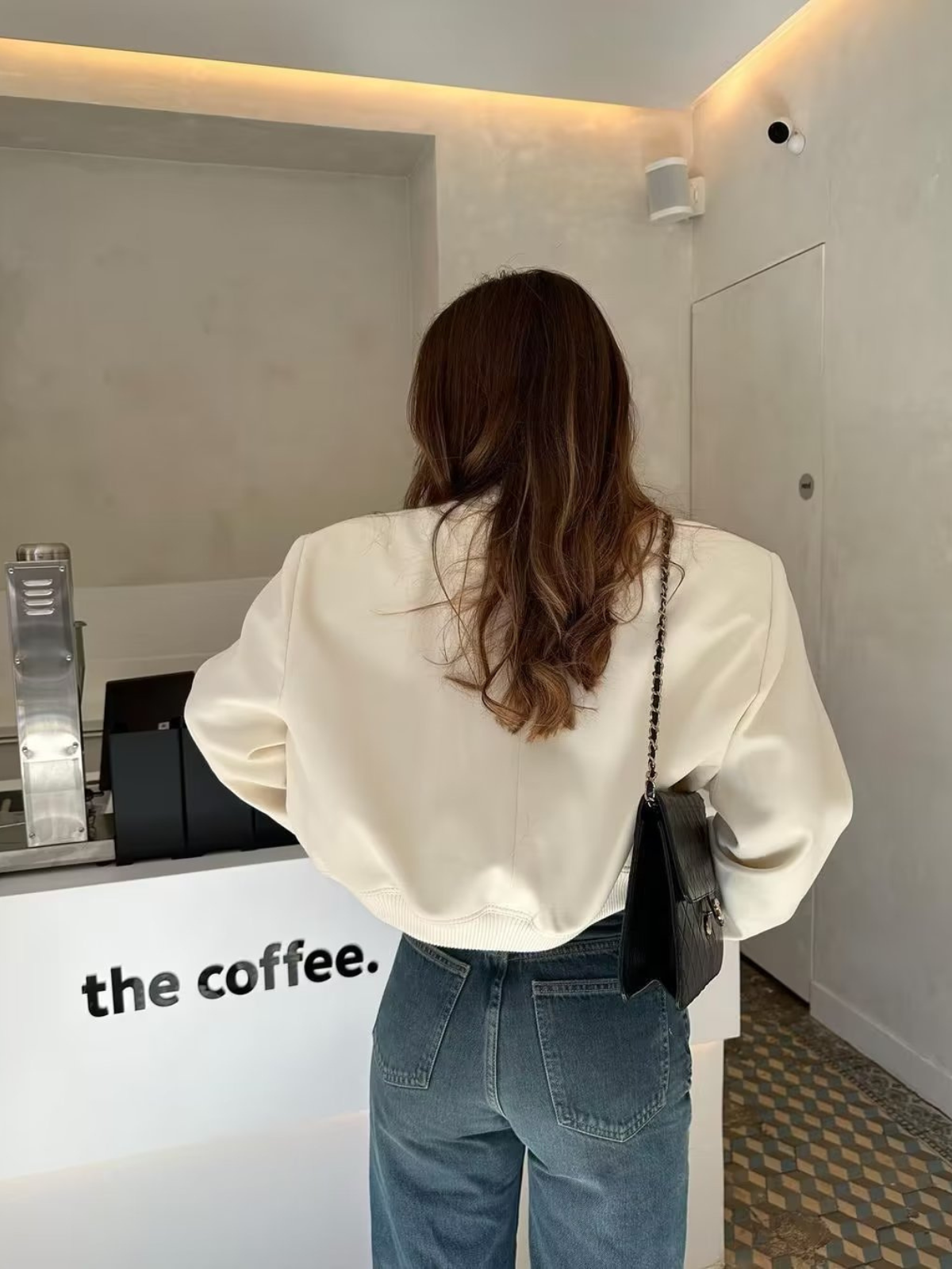 Josephine | Damen Schwarze Bomberjacke | Elegant