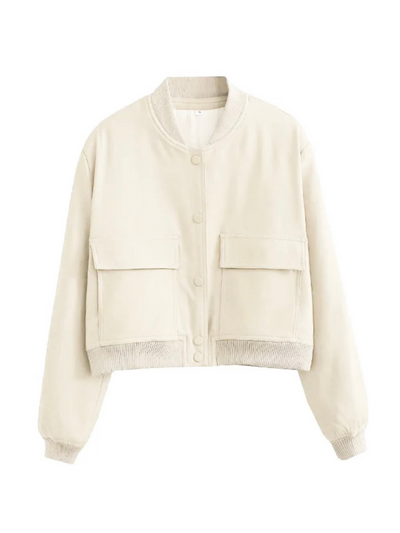 Josephine | Damen Schwarze Bomberjacke | Elegant