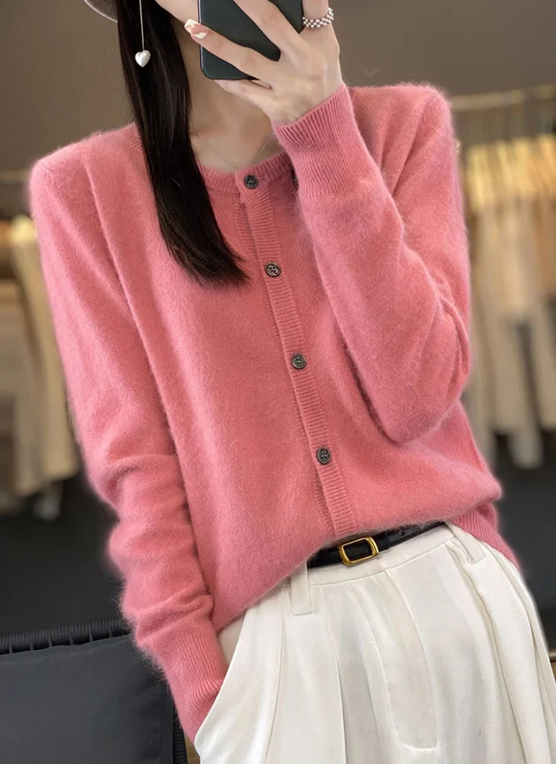 Juliana | Damen Strickjacke Kurz | Beige