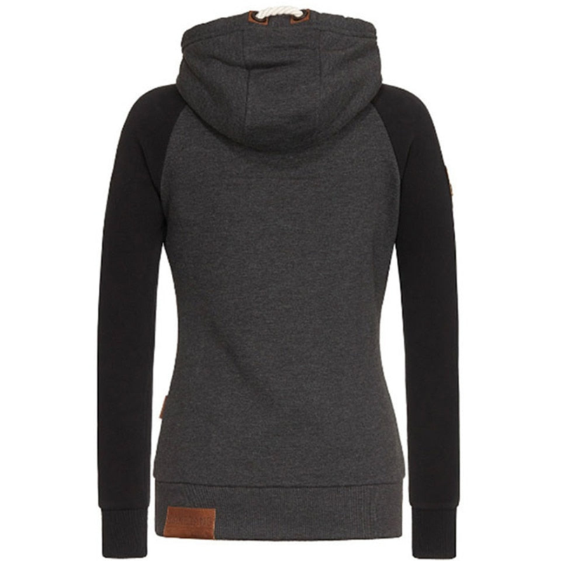 Irina | Damen Zip Hoodie | Schwarz