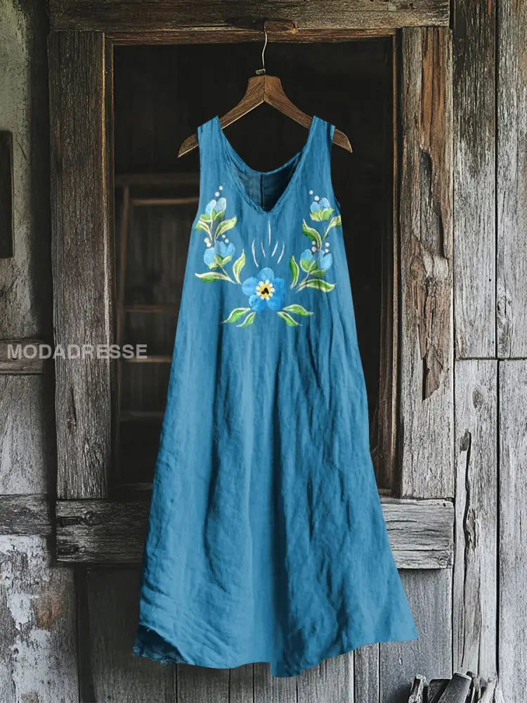 Frauen Kleid mit Dala Pferde Druck aus Schweden