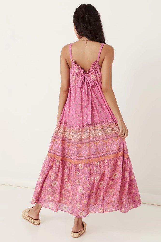 Avelena | Gerafftes Maxikleid