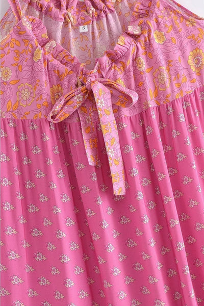 Avelena | Gerafftes Maxikleid