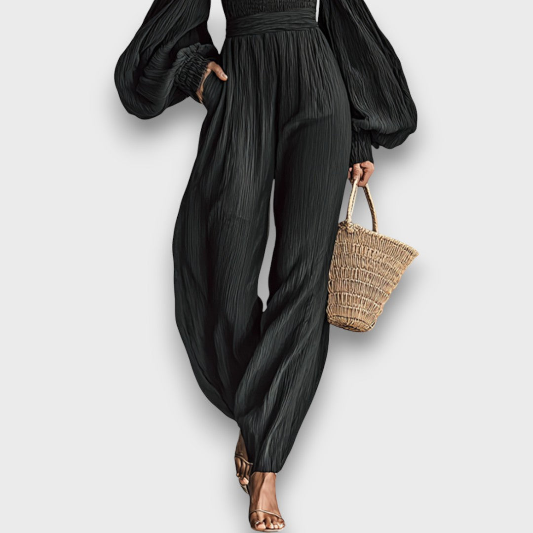 Marleah – Damen-Set aus plissiertem Stoff