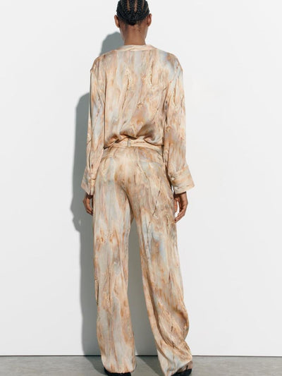 Avelena | Bedrucktes Button-Down-Set