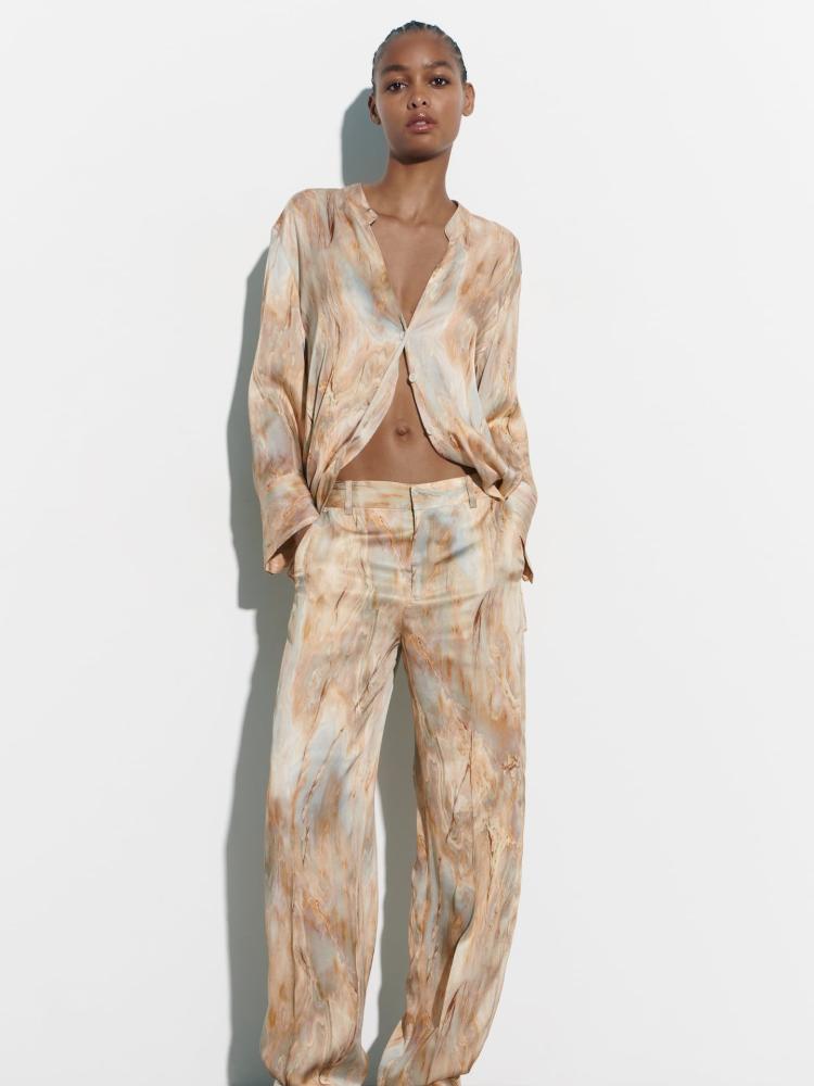 Avelena | Bedrucktes Button-Down-Set