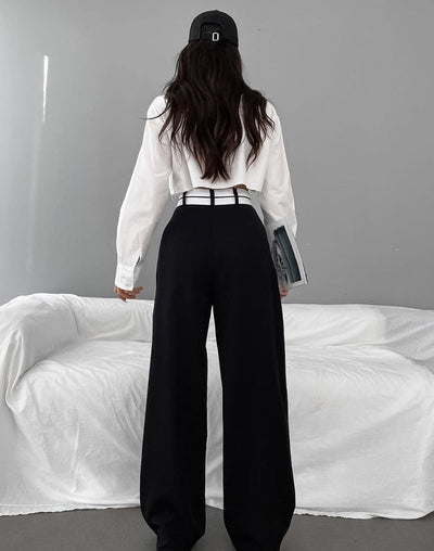 Avelena | Weite Hose mit Asymmetrischem Bund