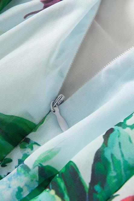 Avelena | Bedrucktes Maxikleid mit Trägern