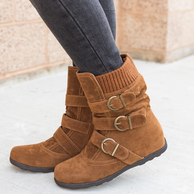 Avelena | Modische Winterschuhe mit Schnallen
