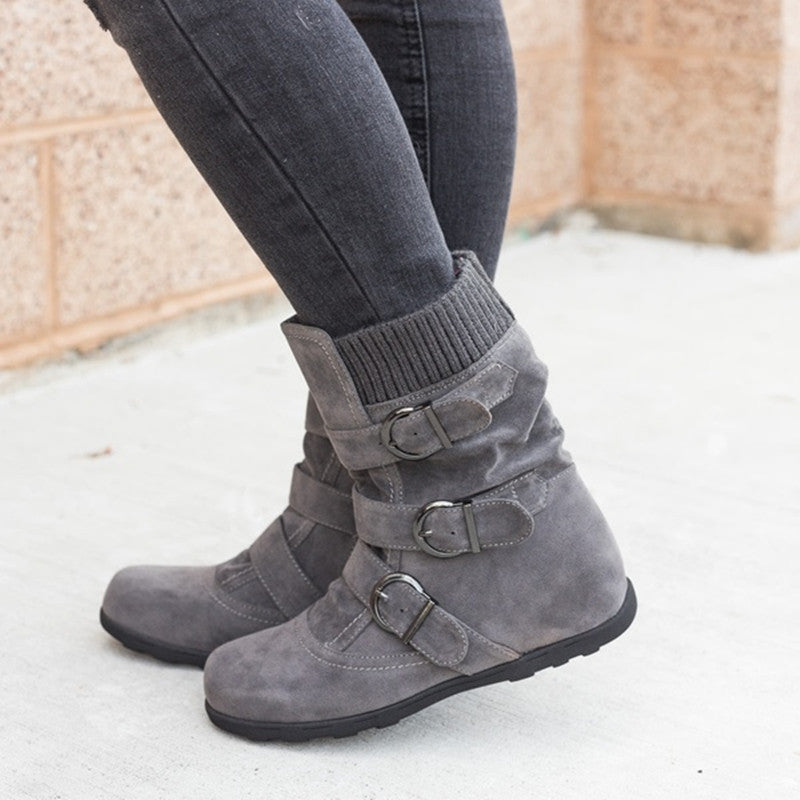 Avelena | Modische Winterschuhe mit Schnallen