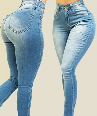 Avelena | Comfychic Wintertaugliche Skinny Jeans mit Hoher Taille