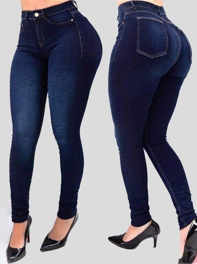 Avelena | Comfychic Wintertaugliche Skinny Jeans mit Hoher Taille