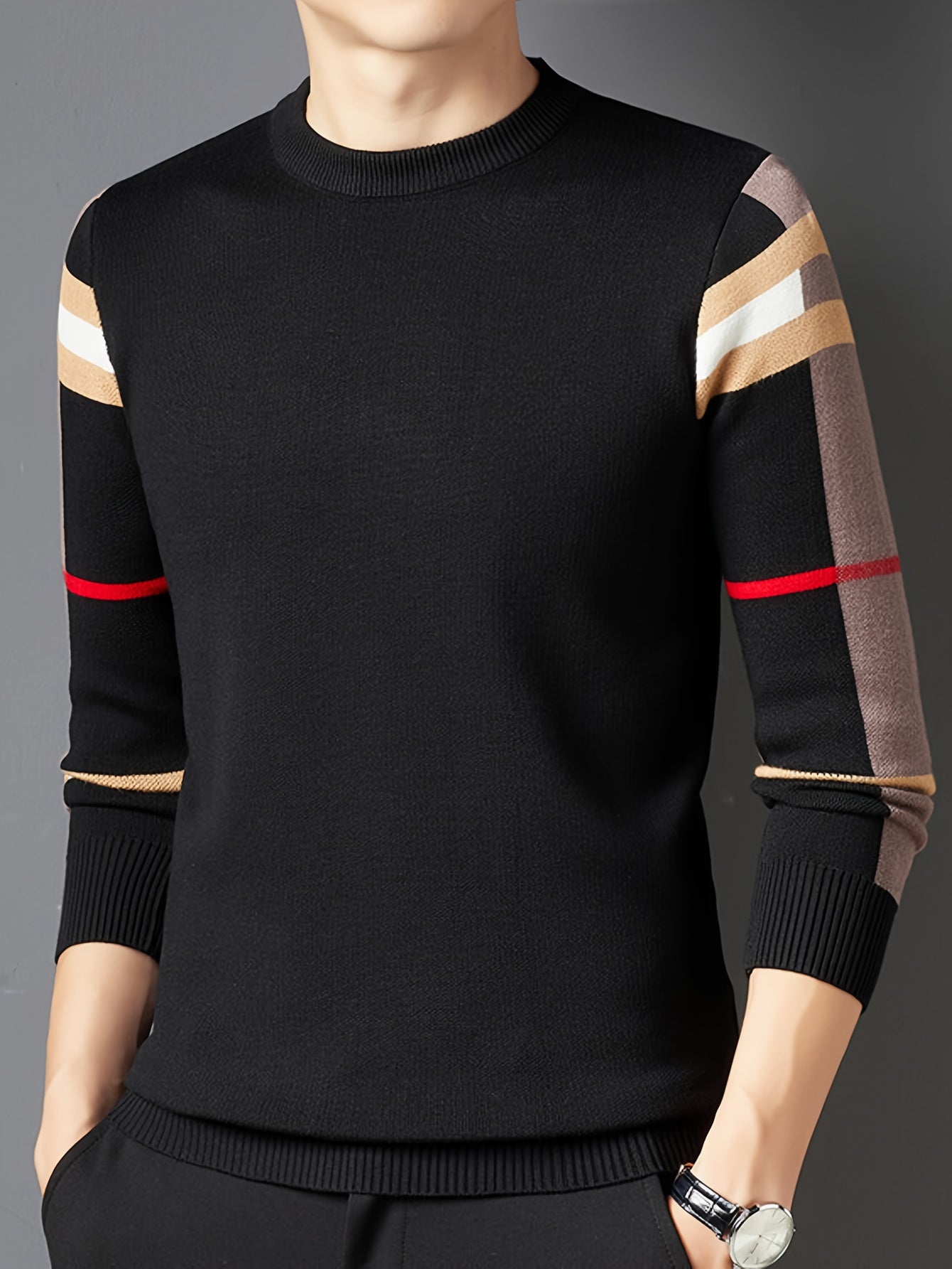 Herren-Rundhals-Pullover | Modern & bequem | Vielseitiger Look