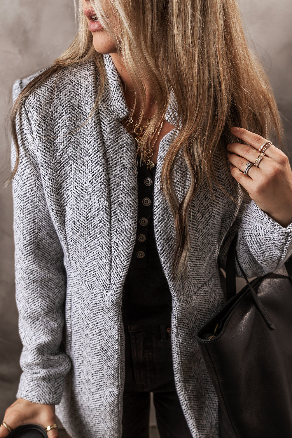 Eleganter Blazer im Fischgrätenmuster | Klassisch & Vielseitig | Herbst-Look