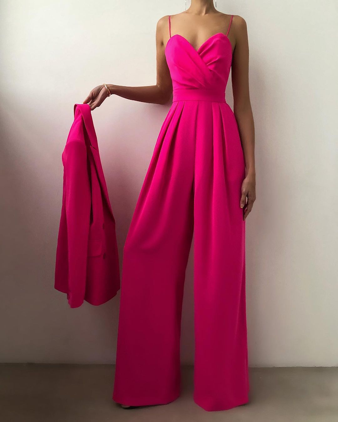 Aretha | Ärmelloser Jumpsuit mit hoher Taille