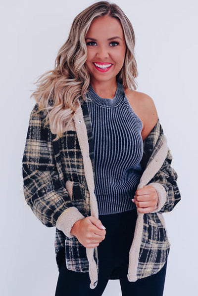Karohemdjacke mit Teddyfutter | Kuschelig & Lässig | Winter-Style