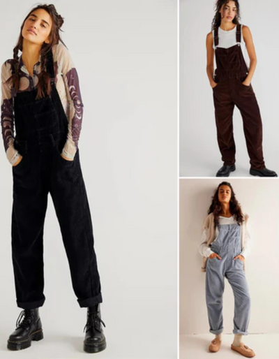 Morgana | Schwarz Latzhose Damen | Lässig