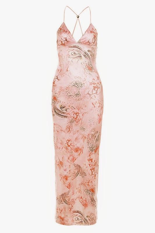 Avelena | Bedrucktes Schmetterlings-Maxikleid