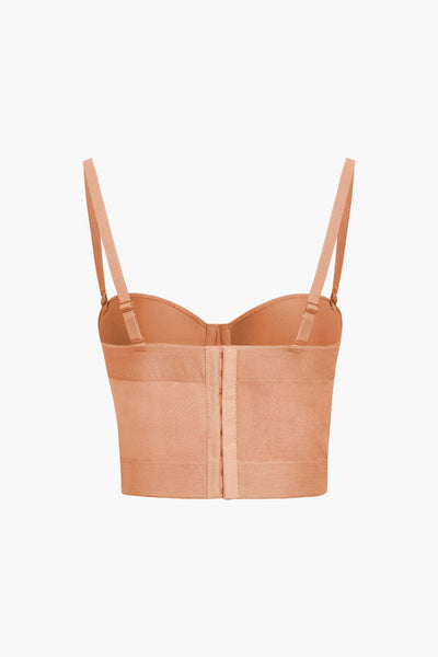 Ida | Figurbetontes Bustier-Top mit Bügel-Cups und transparenter Mesh-Struktur