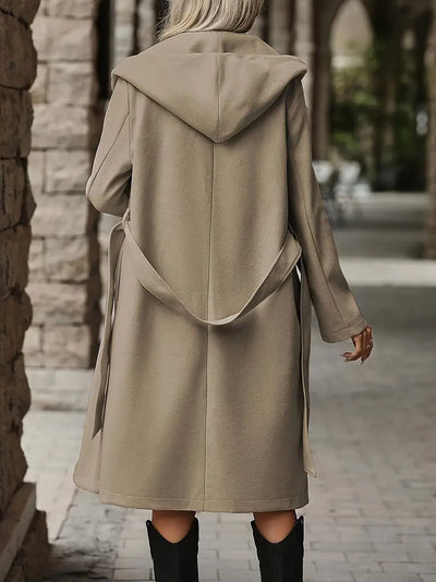 Avelena | Schicker Wickel-Kapuzenmantel mit Taille
