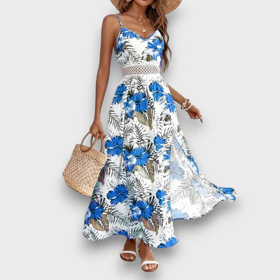 Caliora – Maxikleid mit tropischem Print