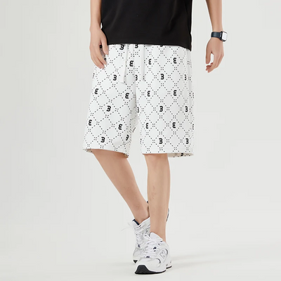 Hady -  Trendige Herren Shorts - Sommerliche Kurze Hosen mit Elastischem Bund und Muster