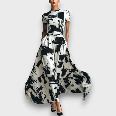 Alessira – Damenkleid mit abstraktem Print